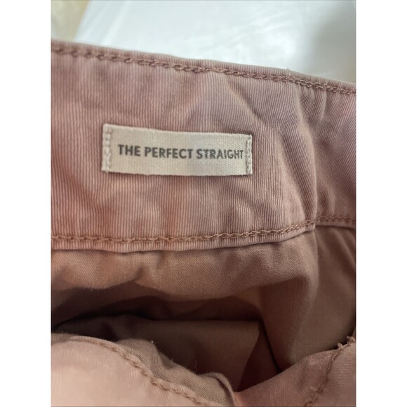 Loft Womens Straight Leg Ankle Pants Pink Pockets Size 6 - Picture 5 of 9